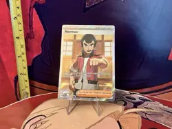 Pokemon Norman Full Art TCG Collectable English Trading Card - Image 1