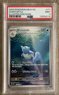Pokemon TCG Card - Scarlet & Violet 151 English - Wartortle 171/165 - PSA 9 MINT - Image 1