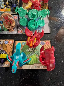 Bakugan Battle Brawlers Lot of 18 with 23 Cards! 4 Rule Books - Image 4