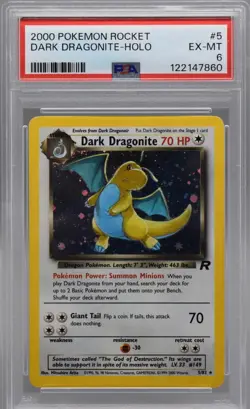 Dark Dragonite Holo PSA 6 – Team Rocket – Vintage Pokemon Card – Authentic - Image 1