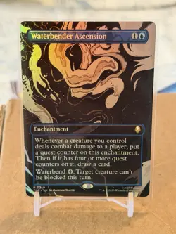 Waterbender Ascension - Foil Extended Art TLA NM MTG - Image 1