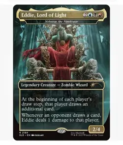 MTG Eddie, Lord of Light - Nekusar, the Mindrazer - SECRET LAIR IRON MAIDEN MINT - Image 1
