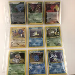 Lot Of 9 Holo Vintage Pokemon Cards LP A2 - Image 1