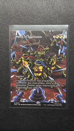 2026 MTG TMNT - Waves Of Aggression Borderless Mythic 0013 PZA - Image 1