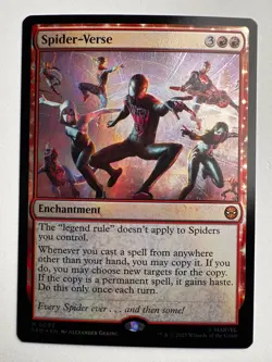 Spider-Verse 0093 – MTG Marvel’s Spider-Man Foil Mythic Spider Enchantment - Image 1