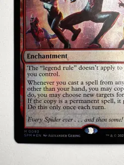 Spider-Verse 0093 – MTG Marvel’s Spider-Man Foil Mythic Spider Enchantment - Image 2
