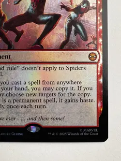 Spider-Verse 0093 – MTG Marvel’s Spider-Man Foil Mythic Spider Enchantment - Image 3