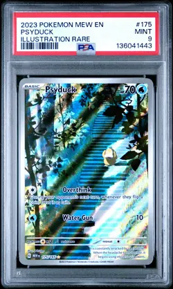 2023 POKEMON MEW EN-151 ILLUSTRATION RARE #175 PSYDUCK PSA 9 - Image 1