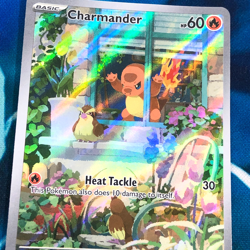 Charmander - SVP044 - Full Art Illustration Promo Rare Holo - Pokemon Card - NM - Image 2