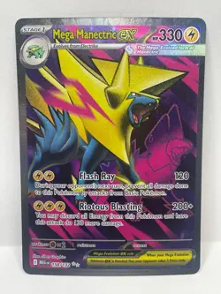 Pokemon TCG Mega Evolution Mega Manectric ex Ultra Rare 158/132 - Image 1