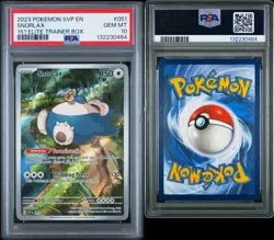 PSA 10 Pokemon Snorlax 051 SVP EN 151 Scarlet & Violet Promo Cards Holo - Image 3