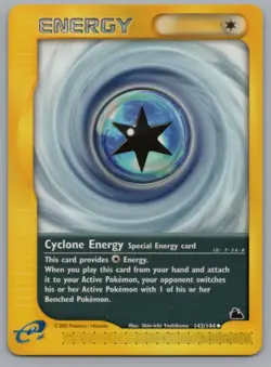 Cyclone Energy Skyridge #143 Pokemon Card NM - Image 1