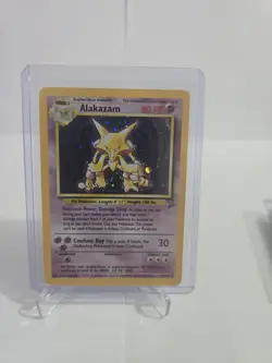 Pokemon TCG Alakazam Base Set 2 001/130 Holo Rare 80 HP Card English - Image 1