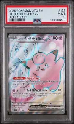 Pokemon TCG Lillie's Clefairy EX Journey Together 173/159 Ultra Rare - Image 1