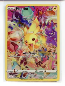 Pikachu Full Art 160/159 Crown Zenith SWSH Pokemon TCG - Image 1