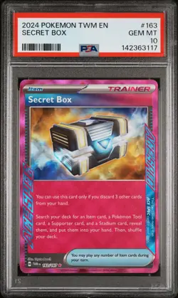 2024 POKEMON TWM EN-TWILIGHT MASQUERADE #163 SECRET BOX PSA 10 - Image 1