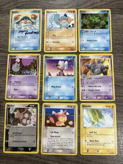 Pokemon 2007 MYSTERIOUS TREASURES 9 Card Lot Bundle Collection Of 9 LP Cards OBO - Image 1