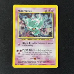 Misdreavus 11/64 Double Holo Error Rare Neo Revelation 2000 WOTC Pokemon English - Image 1