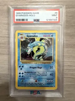 1999 Pokemon Gyarados PSA 9 Mint Holo #6 Base Set - Image 1