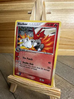 Pokemon POP Series 1 Rare Blaziken #001/017 Moderately played - Image 1