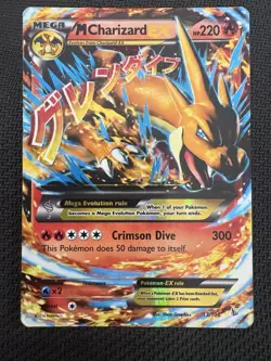 Pokemon M Charizard EX Mega Holo Ultra Rare Flashfire 13/106 HP220 Card - Image 1