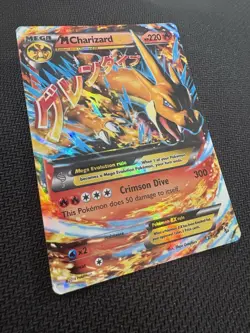 Pokemon M Charizard EX Mega Holo Ultra Rare Flashfire 13/106 HP220 Card - Image 2