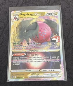 Pokemon TCG English Regidrago VStar 136/195 Play Pokemon Stamp Promo - Image 1