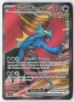 Roaring Moon ex Full Art 229/182 Pokemon Paradox Rift - Image 1