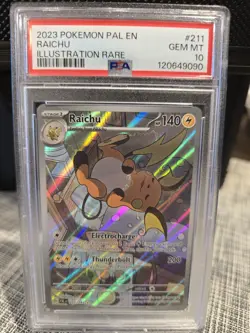 Pokemon TCG Raichu 211/193 Sv02: Paldea Evolved Illustration Rare Holo - Image 1