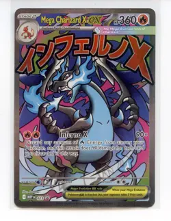 Mega Charizard X ex 023 UPC Mega Evolutions Promo Pokemon TCG - Image 1