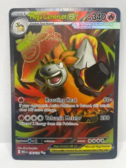 Pokemon TCG Mega Evolution Mega Camerupt ex Ultra Rare 156/132 - Image 1