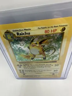 Raichu Holo Rare Vintage 014/102 Base Set Holo Unlimited Pokemon Card Wotc Holo - Image 4