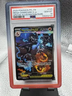 Pokemon 2025 Mega Charizard X ex 125/094 SIR Phantasmal Flames GEM MINT PSA 10 - Image 1