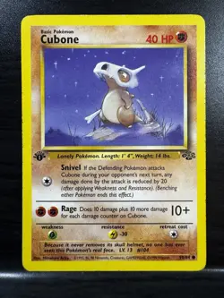 Pokemon TCG | Cubone - 50/64 | Jungle - 1st Edition | LP - Image 1