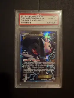 2013 POKEMON BW PLASMA BLAST #97 FULL ART/GENESECT EX PSA 10 - Image 1