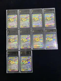 2025 Pokemon TCG Japanese Mega Dream Pikachu V #M2a 044/193 RPA 10 Lot*10 LT97 - Image 1