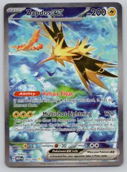 Zapdos EX SIR Full Art S&V 151 English #202 Pokemon Card TCG NM/MINT #2 - Image 1