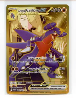 Cynthia's Garchomp ex 241/182 Hyper Rare Destined Rivals Pokemon TCG - Image 1