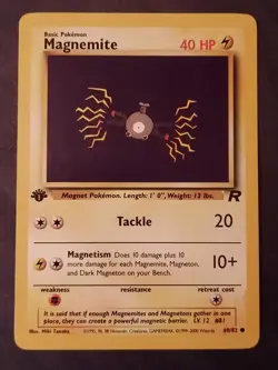 Pokemon Card Magnemite - 1st Edition Team Rocket #60/82 - Image 1