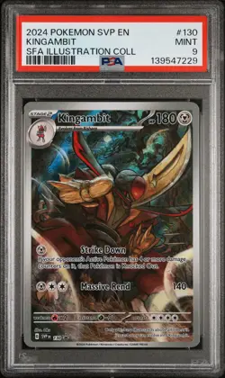 2024 POKEMON SVP PROMO ILLUSTRATION COLLECTION #130 KINGAMBIT PSA 9 - Image 1