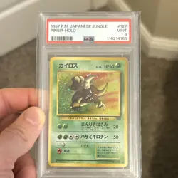 Pokemon Pinsir 127 Japanese Jungle Holo Rare 1997 PSA Graded - Image 1