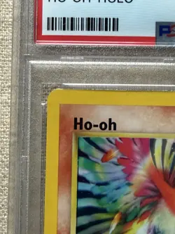 Pokemon TCG Ho-Oh Neo Revelation BBB PSA 8 Holo Rare NM Mint Small Swirl - Image 3