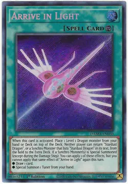 Yu-Gi-Oh! Arrive In Light Secret Rare 1st Edition DAMA-EN050 NM - Image 1