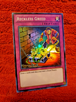 Reckless Greed LCYW-EN285 Super Rare 1st Edition NM YuGiOh TCG - Image 1