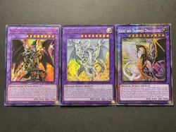 Albion The Sanctifire Dragon + Red-Eyes Dark Dragoon + Dragonlord | YuGiOh! - Image 1