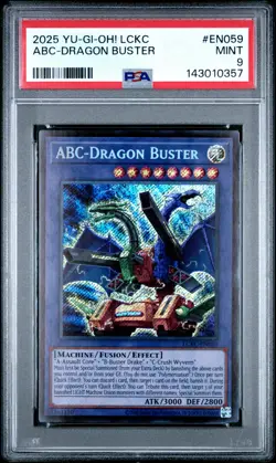 2025 YU-GI-OH! LEGEND COLLECTION KAIBA MEGA PACK #EN059 ABC-DRAGON BUSTER PSA 9 - Image 1