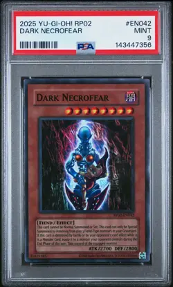 2025 YU-GI-OH! RP02-RETRO PACK 2 #EN042 DARK NECROFEAR PSA 9 - Image 1