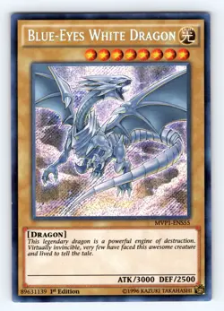 Yugioh Blue-Eyes White Dragon MVP1-ENS55 Secret Rare - LP 💎 - Image 1