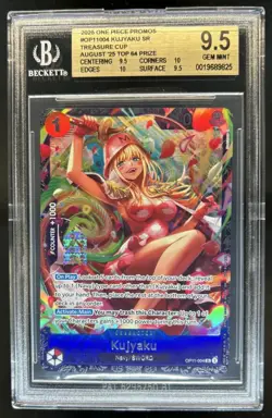 2025 One Piece Treasure Cup Top 64 Prize Kujyaku SR #OP11-004 BGS 9.5 - Image 1