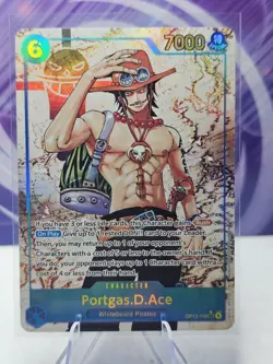 One Piece TCG Portgas D. Ace OP13‑119 Alt Art SEC Carrying on His Will - Image 1